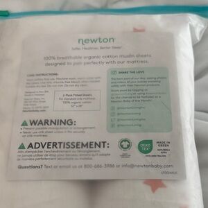 Newton Organic Cotton Muslin Sheets - White